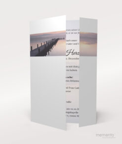 Produktbild Trauerkarte Steg Altarkarte Hochformat