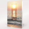 Produktbild Trauerkarte Sonnenuntergang am Meer Hochformat